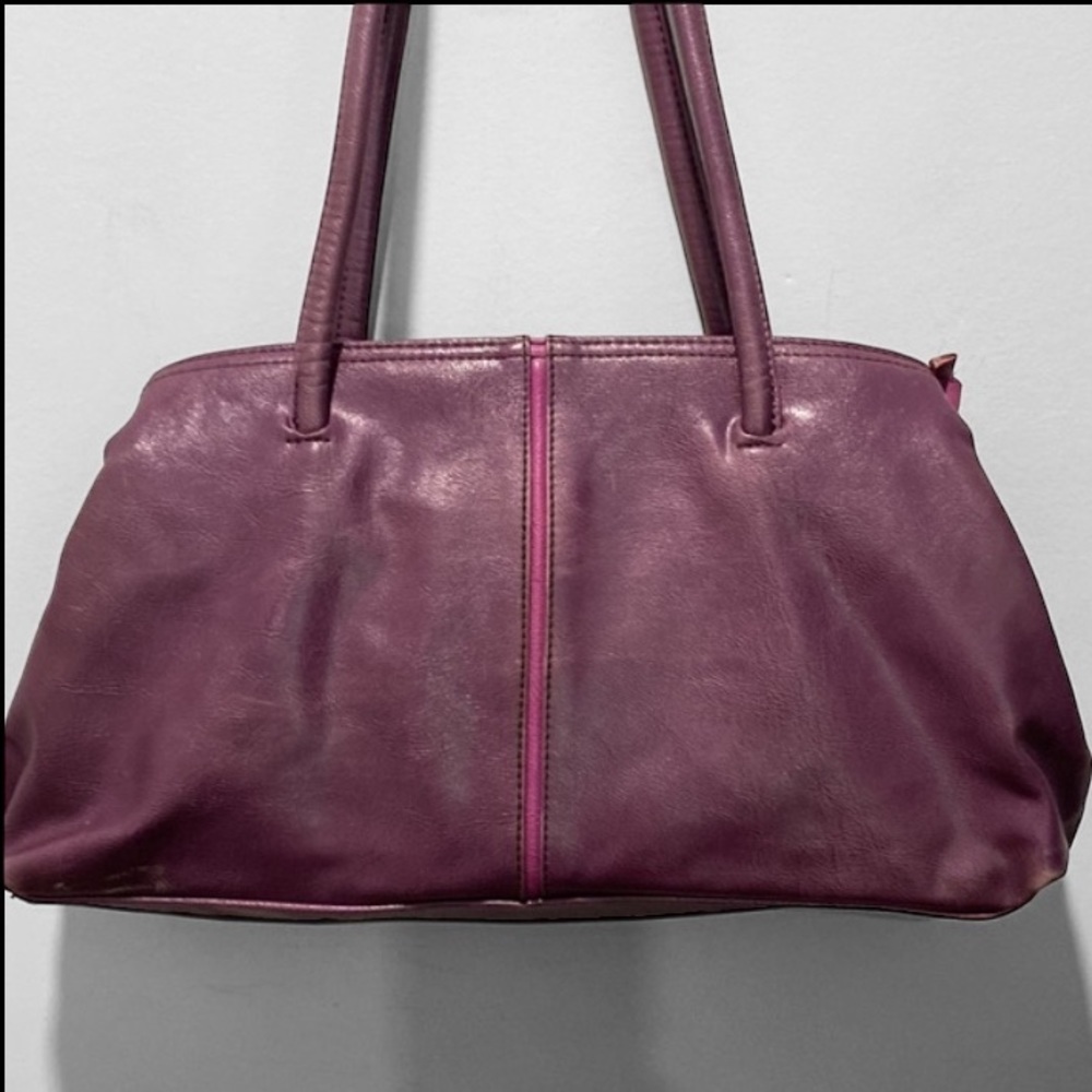 Leather Handbag purple